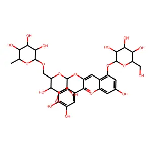 Cyanidin 3-O-rutinoside 5-O-beta-D-glucoside structure