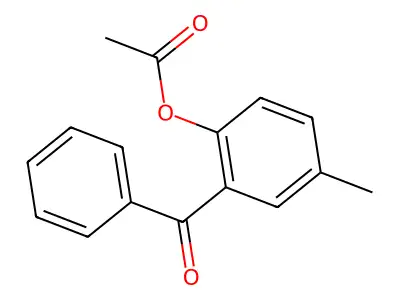 [2-(Acetyloxy)-5-methylphenyl]phenylmethanone structure