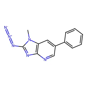 2-Azido-1-methyl-6-phenyl-1H-imidazo(4,5-b)pyridine structure