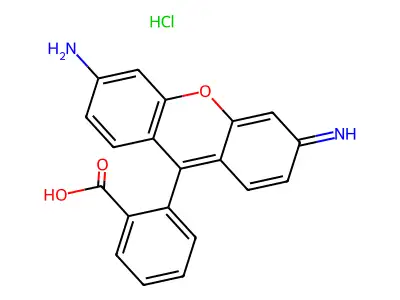 Rhodamine 110 structure