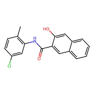2-Naphthalenecarboxamide, N-(5-chloro-2-methylphenyl)-3-hydroxy- structure