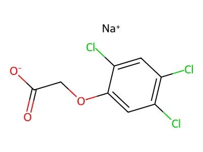(2,4,5-Trichlorophenoxy)acetate structure