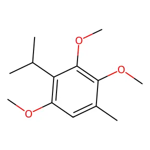 Benzene, 1,3,4-trimethoxy-5-methyl-2-(1-methylethyl)- structure