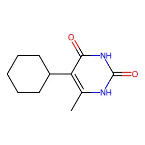 5-Cyclohexyl-6-methyluracil structure