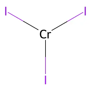 Chromium iodide (CrI3) structure
