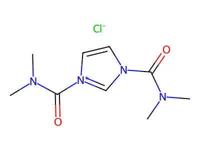 1,3-Bis(dimethylcarbamoyl)-imidazolium chloride structure