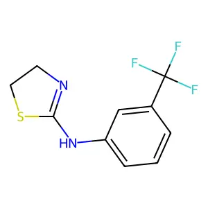 N-[3-(trifluoromethyl)phenyl]-4,5-dihydro-1,3-thiazol-2-amine structure
