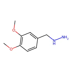 ((3,4-Dimethoxyphenyl)methyl)hydrazine structure