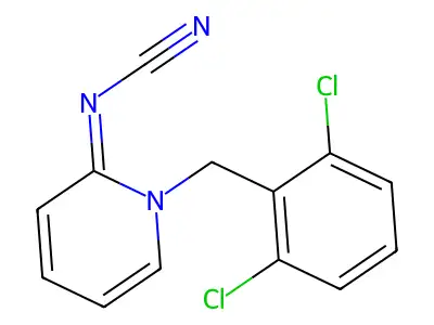 (1-(2,6-Dichlorophenyl)-2(1H)-pyridinylidene)cyanamide structure