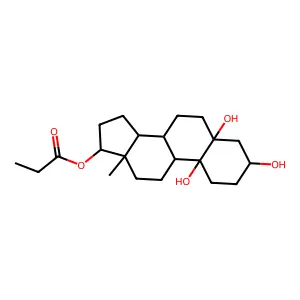 Methyl 4,6-dideoxy-4-(3-deoxyglycerotetronamido)mannopyranoside structure