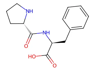 Prolylphenylalanine structure