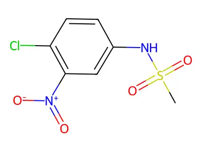 N-(4-chloro-3-nitrophenyl)methanesulfonamide structure