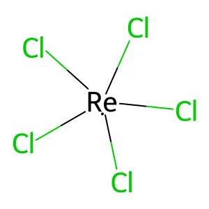 Rhenium chloride (ReCl5) structure