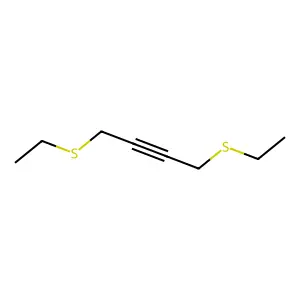 2-Butyne, 1,4-bis(ethylthio)- structure