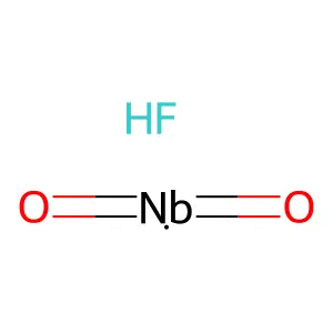 Niobium fluoride oxide (NbFO2) structure