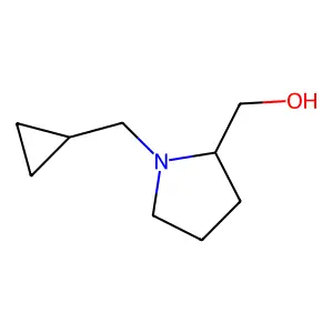 ((2S)-1-(cyclopropylmethyl)pyrrolidin-2-yl)methanol structure