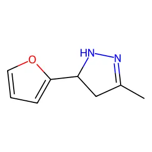 5-(2-Furyl)-4,5-dihydro-3-methyl-1H-pyrazole structure