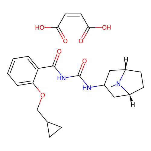 WAY-100289 maleate structure