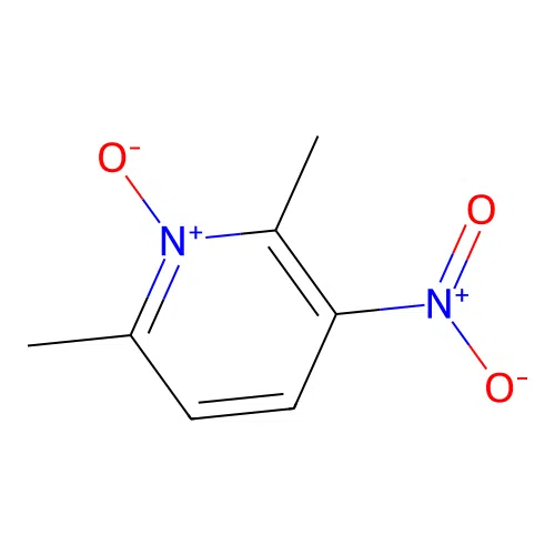 2,6-Dimethyl-3-nitro-1-oxidopyridin-1-ium structure