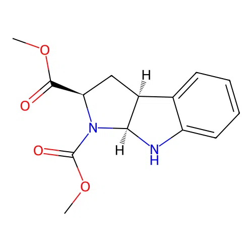 Pyrrolo[2,3-b]indole-1,2(2H)-dicarboxylicacid, 3,3a,8,8a-tetrahydro-, dimethyl ester, [2R-(2a,3ab,8ab)]- (9CI) structure