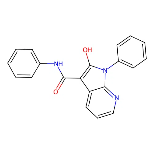 1h-Pyrrolo[2,3-b]pyridine-3-carboxamide,2-hydroxy-n,1-diphenyl- structure