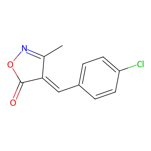 4-(4-Chlorobenzylidene)-3-methylisoxazol-5(4h)-one structure