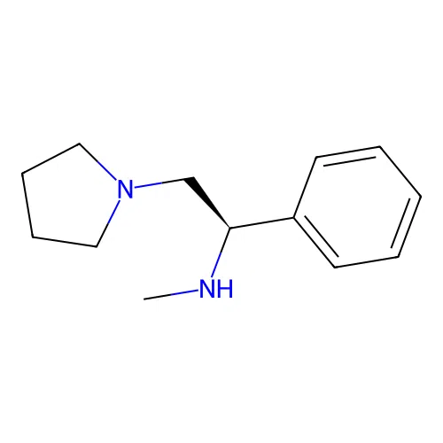 methyl((1R)-1-phenyl-2-(pyrrolidin-1-yl)ethyl)amine structure