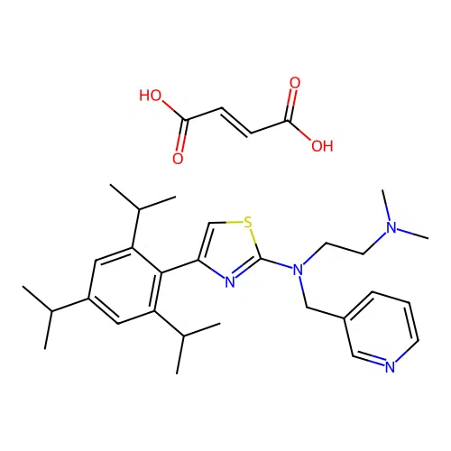 Foropafant fumarate structure