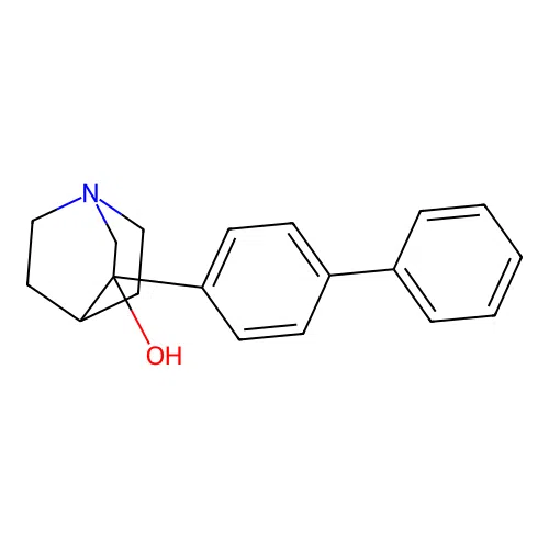 3-(Biphenyl-4-yl)-3-hydroxyquinuclidine structure
