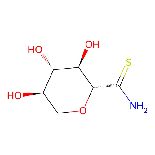 (2R,3R,4S,5R)-3,4,5-trihydroxyoxane-2-carbothioamide structure