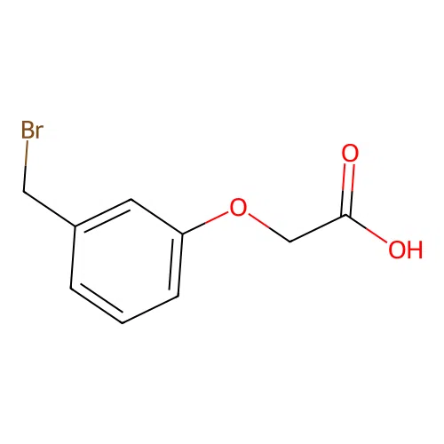 3-(Bromomethyl)phenoxyacetic acid structure