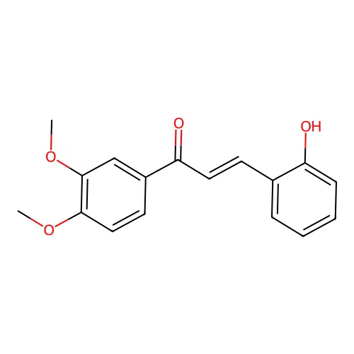 (E)-1-(3,4-dimethoxyphenyl)-3-(2-hydroxyphenyl)prop-2-en-1-one structure