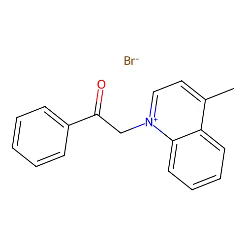 4-Methyl-1-phenacyl-quinolinium bromide structure