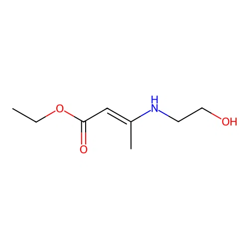 ethyl (E)-3-(2-hydroxyethylamino)but-2-enoate structure