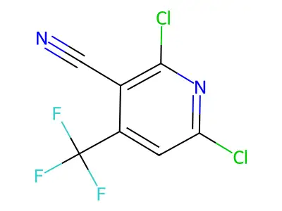 2,6-Dichloro-4-(trifluoromethyl)nicotinonitrile structure