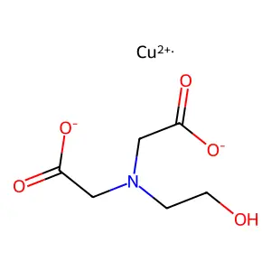 (N-(Carboxymethyl)-N-(2-hydroxyethyl)glycinato)copper structure