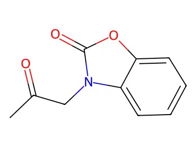 3-(2-Oxopropyl)-2(3H)-benzoxazolone structure