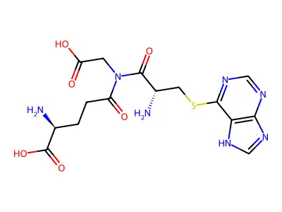 S-(6-Purinyl)glutathione structure