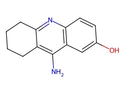 2-Acridinol, 5,6,7,8-tetrahydro-9-amino-, dihydrate structure