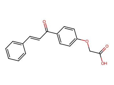 2-[4-(3-Phenylprop-2-enoyl)phenoxy]acetic acid structure
