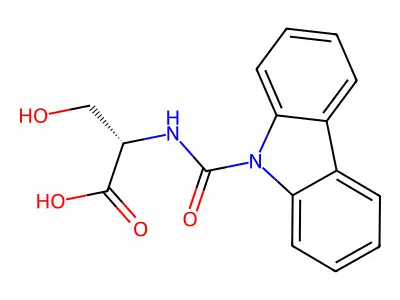 N-(9H-Carbazol-9-ylcarbonyl)serine structure