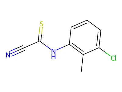 N-(3-Chloro-2-methylphenyl)cyanothioformamide structure
