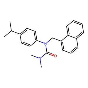 Urea, 1,1-dimethyl-3-(naphthalen-1-ylmethyl)-3-(4-propan-2-ylphenyl)- structure