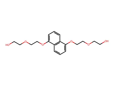 1,5-Bis[2-(2-hydroxyethoxy)ethoxy]naphthalene structure