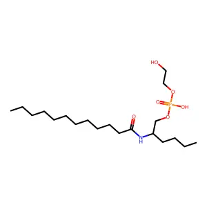 Dodecyl-2-aminohexanol-1-phosphoglycol structure