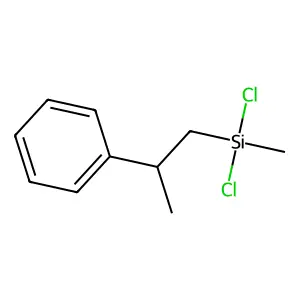 Benzene, [2-(dichloromethylsilyl)-1-methylethyl]- structure