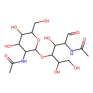 N-acetylgalactosaminyl-1-4-N-acetylglucosamine structure
