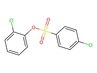 4-Chloro-benzenesulfonic acid 2-chloro-phenyl ester structure