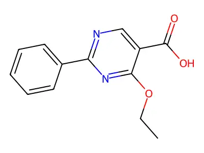 4-Ethoxy-2-phenylpyrimidine-5-carboxylic acid structure