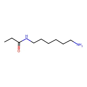N-(6-aminohexyl)propanamide structure